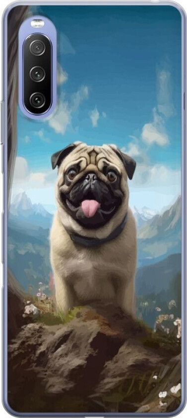 Mobildeksel til Sony Xperia 10 III med Glad Hund motiv