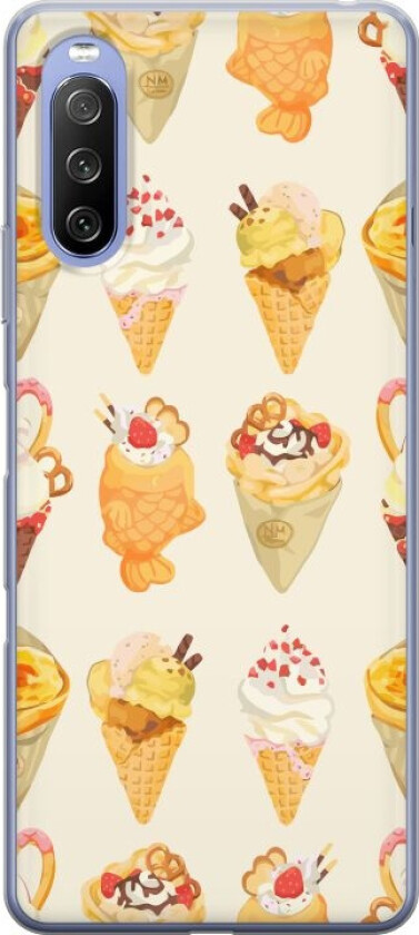 Mobildeksel til Sony Xperia 10 III med Glassig motiv