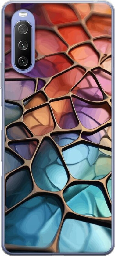 Mobildeksel til Sony Xperia 10 III med Metalliskt mønster motiv