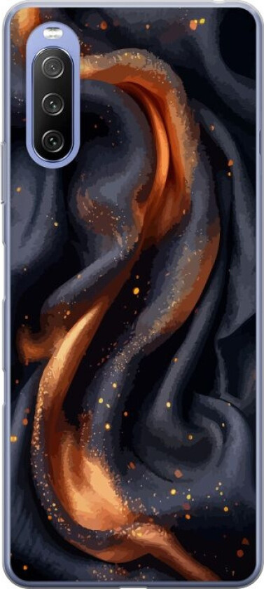 Mobildeksel til Sony Xperia 10 III med Brennende silke motiv