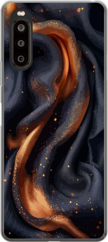 Mobildeksel til Sony Xperia 10 II med Brennende silke motiv