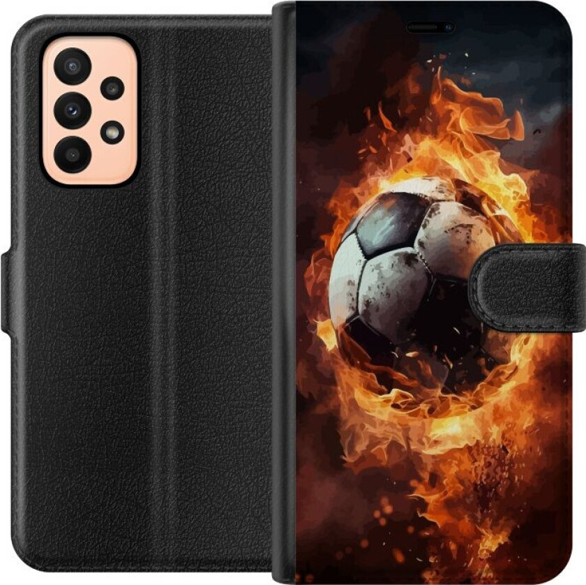 Lommeboketui til Samsung Galaxy A23 med Fotball motiv