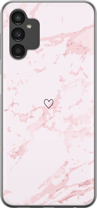 Mobildeksel til Samsung Galaxy A04s med Rosa Hjerte motiv