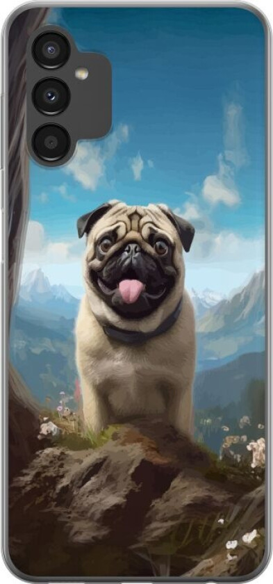 Mobildeksel til Samsung Galaxy A04s med Glad Hund motiv