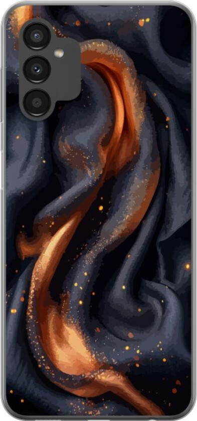 Mobildeksel til Samsung Galaxy A04s med Brennende silke motiv