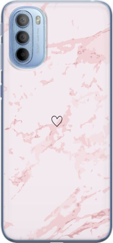 Mobildeksel til Motorola Moto G31 med Rosa Hjerte motiv