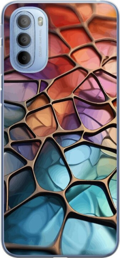 Mobildeksel til Motorola Moto G31 med Metalliskt mønster motiv