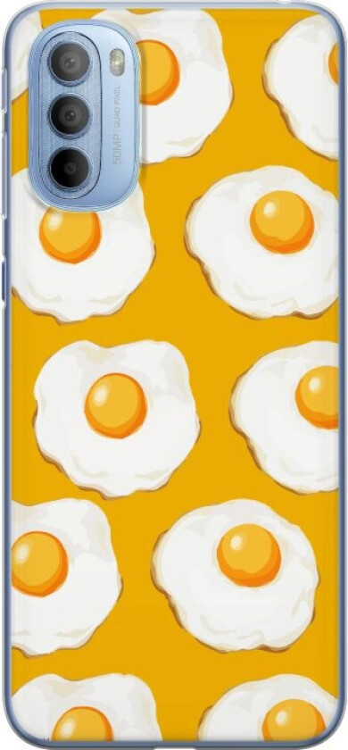 Mobildeksel til Motorola Moto G31 med Stekt egg motiv