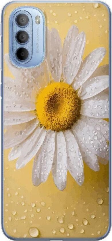 Mobildeksel til Motorola Moto G31 med Porselensblomst motiv