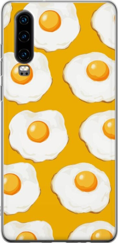 Mobildeksel til Huawei P30 med Stekt egg motiv