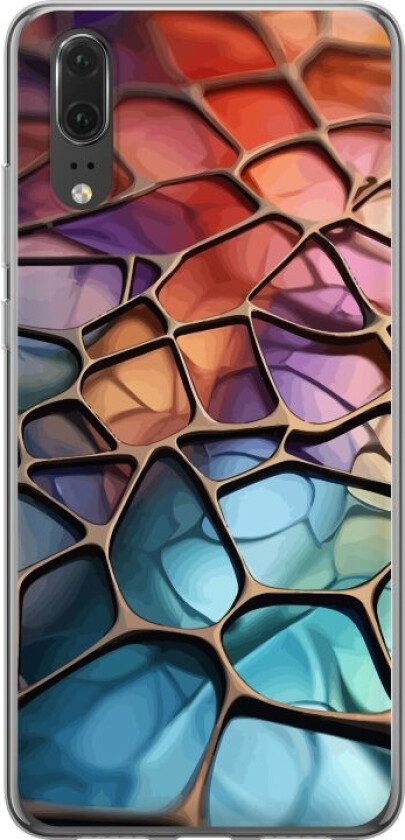 Mobildeksel til Huawei P20 med Metalliskt mønster motiv