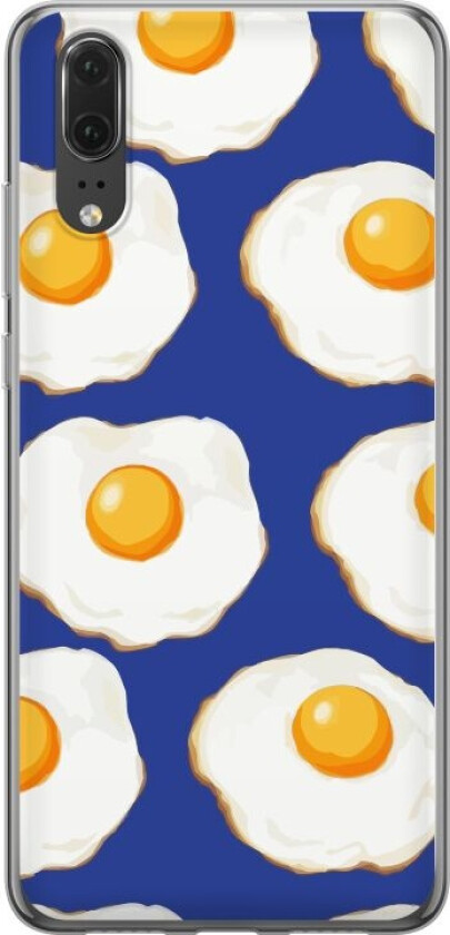 Mobildeksel til Huawei P20 med Stekte egg motiv
