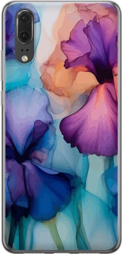 Mobildeksel til Huawei P20 med Magiske blomster motiv