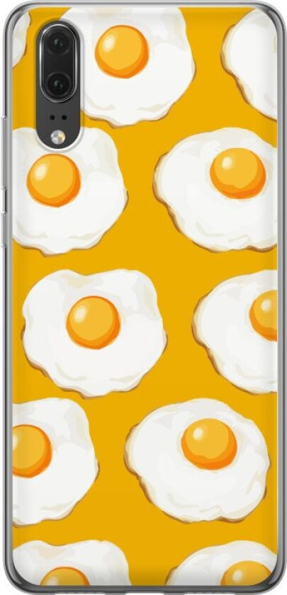Mobildeksel til Huawei P20 med Stekt egg motiv