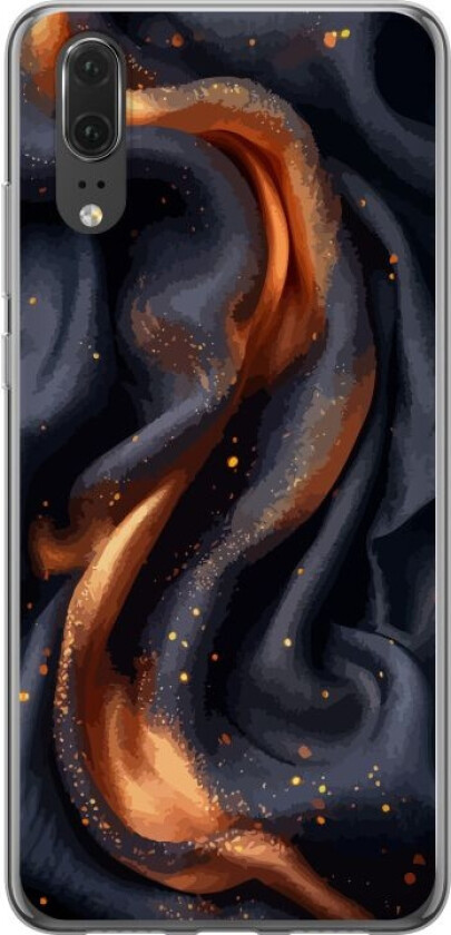 Mobildeksel til Huawei P20 med Brennende silke motiv