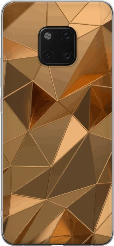 Mobildeksel til Huawei Mate 20 Pro med 3D Gull motiv