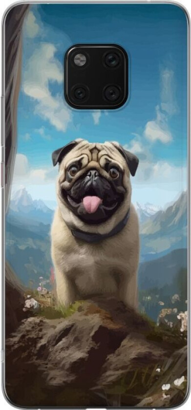 Mobildeksel til Huawei Mate 20 Pro med Glad Hund motiv
