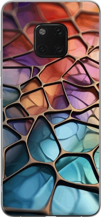 Mobildeksel til Huawei Mate 20 Pro med Metalliskt mønster motiv