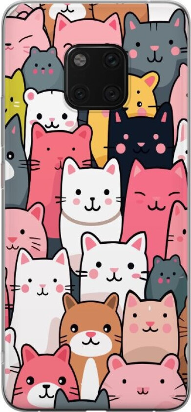 Mobildeksel til Huawei Mate 20 Pro med Kattmønster motiv