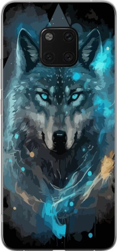Mobildeksel til Huawei Mate 20 Pro med Ulve motiv