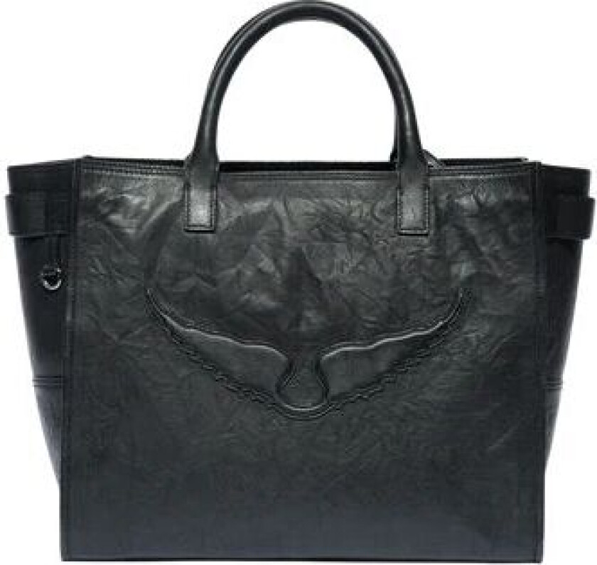 Angel Tote Wings Cow Burnish - Noir One Size