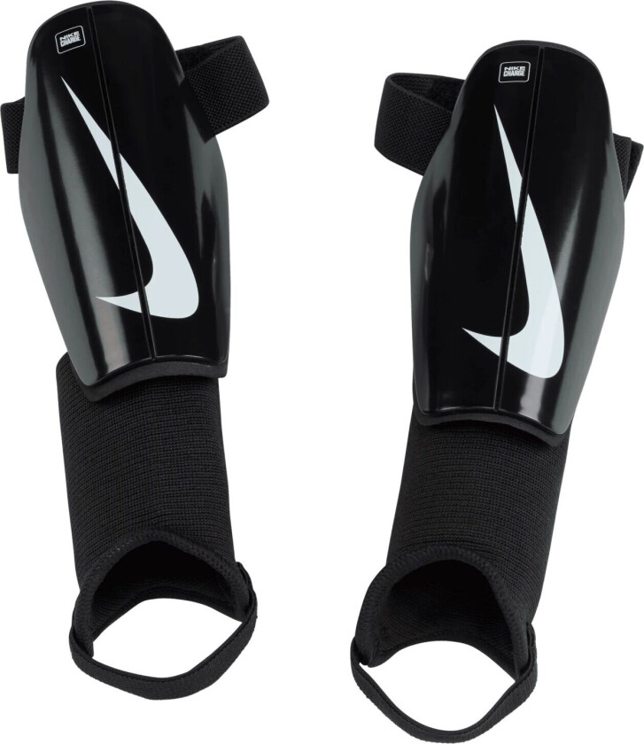 Charge Guard, leggskinn, senior BLACK/BLACK/WHITE