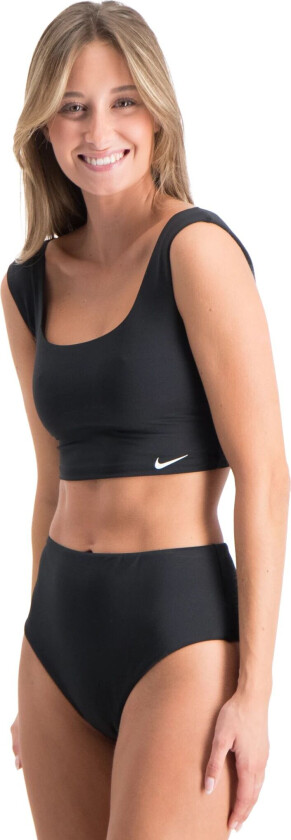 Crop Top, bikinitopp dame BLACK