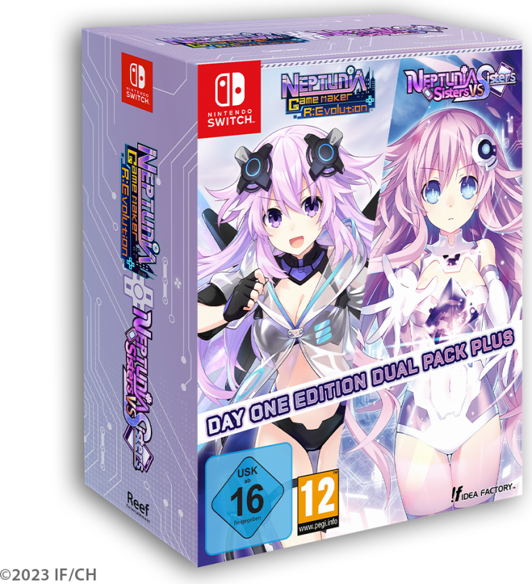 Neptunia Game Maker R:Evolution / Neptunia: Sisters VS Sisters (Day One Edition Dual Pack Plus) - Nintendo Switch - RPG