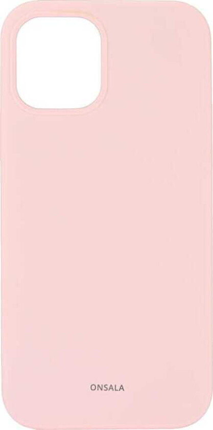 Phone Case Silicone Chalk Pink - iPhone 12 / 12 Pro