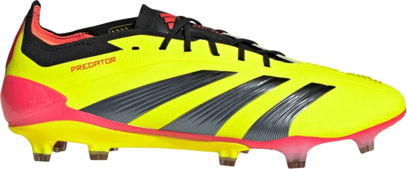 adidas Predator Elite FG/AG / Q2 24, fotballsko gress og kunstgress, unisex Yellow/Black/Red