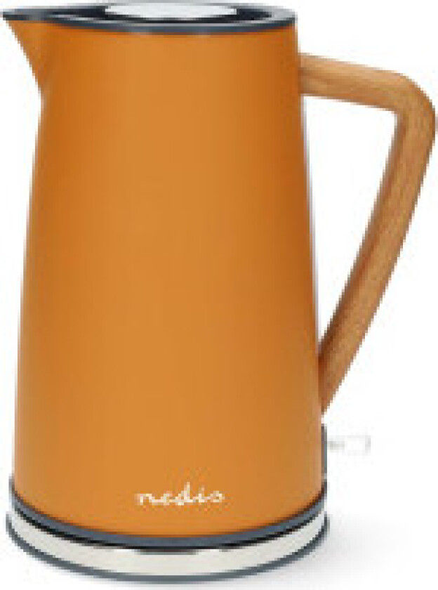 Vannkoker 1.7 l Soft-Touch Oransje Roterbar 360 grader Skjult varmeelement Strix® kontroll Koketørr beskyttelse