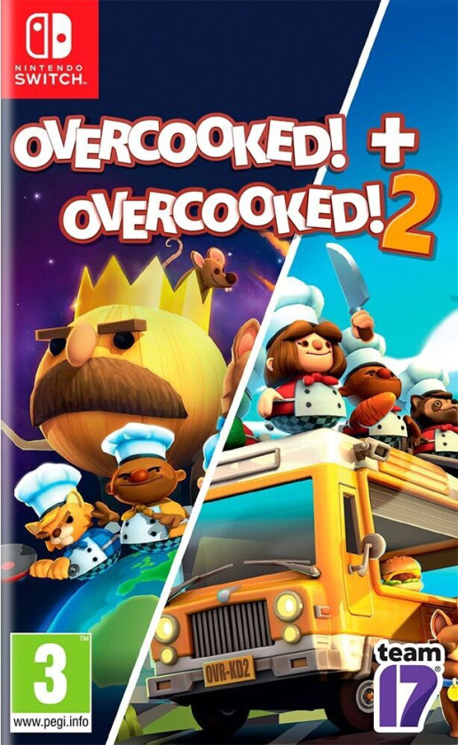 Overcooked + Overcooked 2 Double Pack - Nintendo Switch - Party