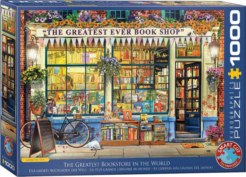 Puslespill 1000 Greatest Bookstore Eurographics