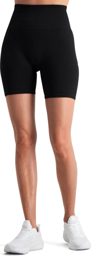 Stuido Seamless Rib Shorts, treningsshorts, dame Black Beauty