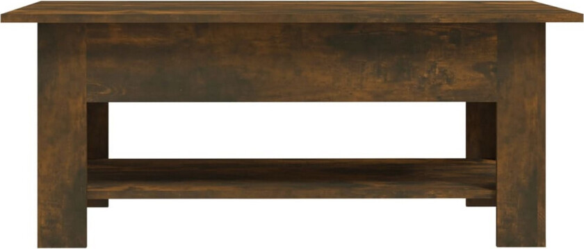 Salongbord røkt eik 102x55x42 cm sponplate