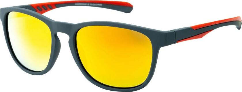 021 Rubber Grey W Red Multi, solbriller, unisex Grey/Red Multi