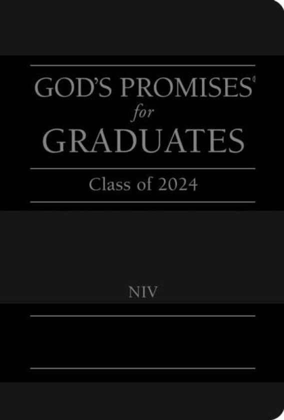 God'S Promises For Graduates: Class Of 2024 - Black Niv Av Jack Countryman