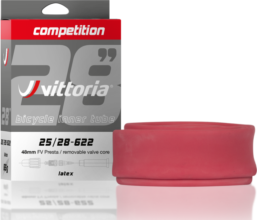 Latex 700x25/28c road tube, 48mm RVC Presta