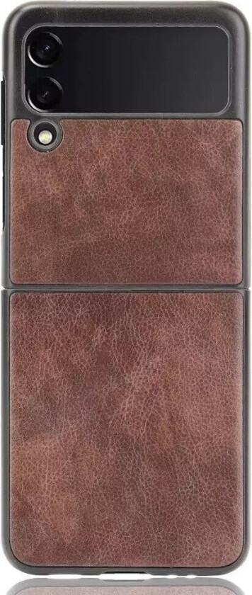 Samsung Galaxy Z Flip3 (5G) Enkel Skinn Bakdeksel - Brun