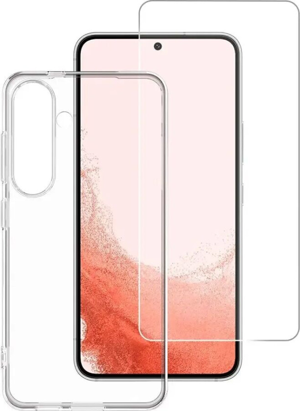 4smarts Samsung Galaxy S24 4smarts Second Glass X-Pro 360° Protection Set (Deksel + Skjermbeskytter)
