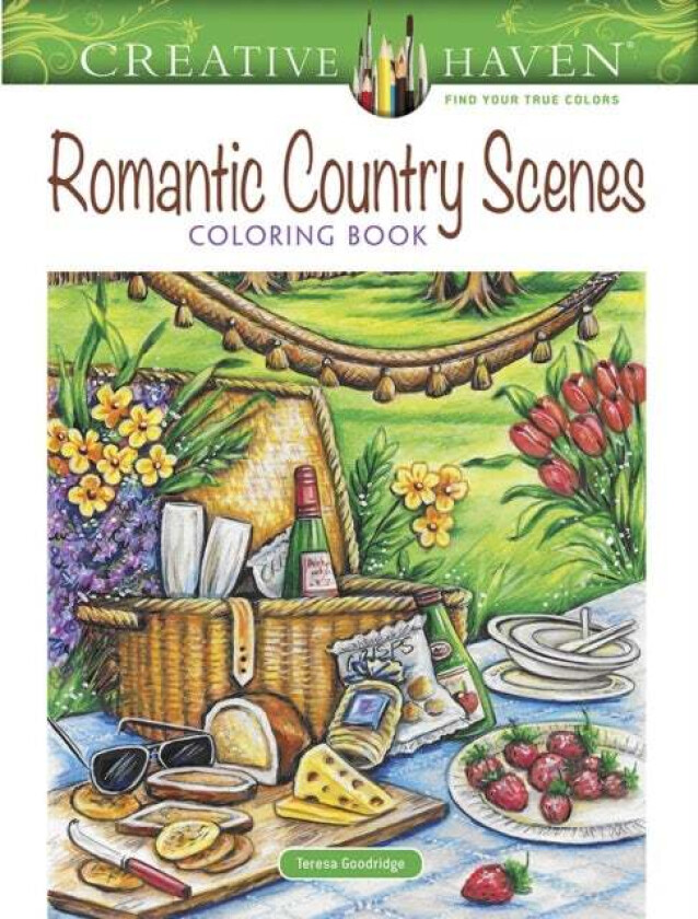 Haven Romantic Country Scenes Coloring Book