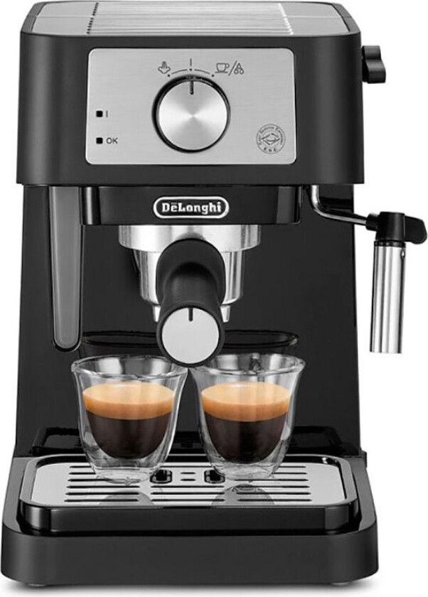 De'Longhi Stilosa EC260.BK - Kaffemaskin med cappuccinatore - 15 bar - svart/rustfritt stål