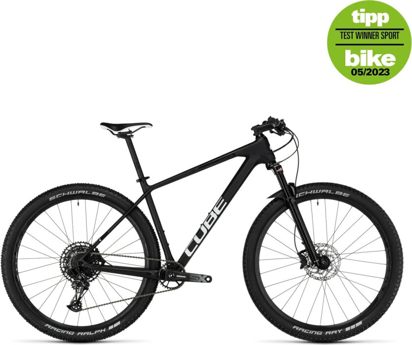 Cube Reaction C:62 ONE NX Eagle 1x12 24, terrengsykkel unisex carbon´n´white