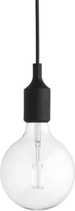 E 27 lampe svart