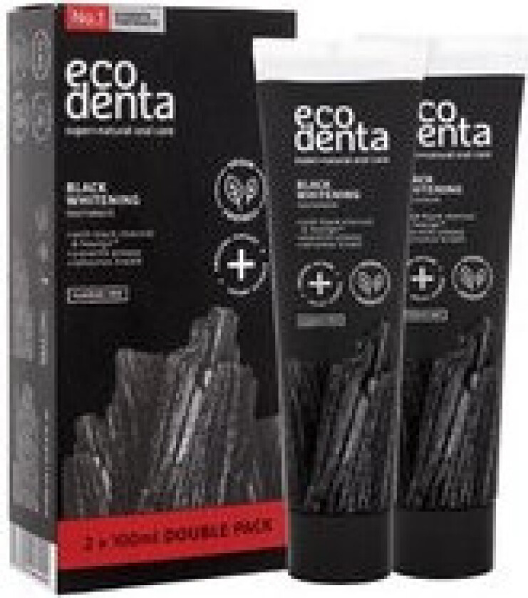 ECODENTA_Super+ Natural Oral Care Black Whitening Toothpaste 2x100ml