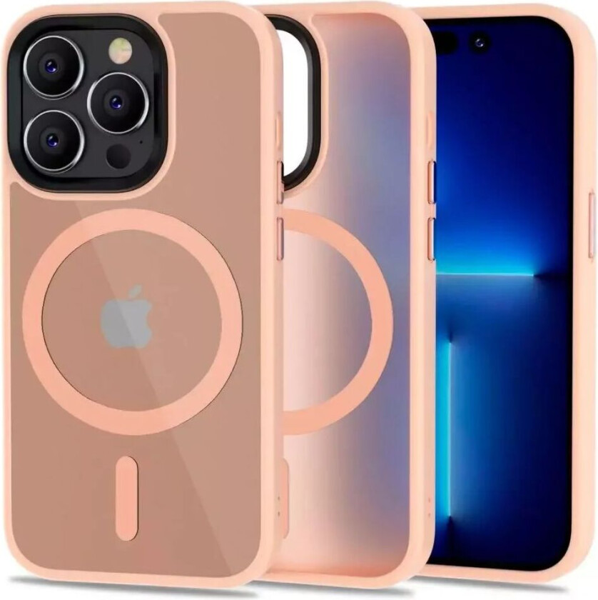 Tech-Protect iPhone 14 Pro Tech-Protect Magmat Deksel - MagSafe Kompatibel - Matt Rosa
