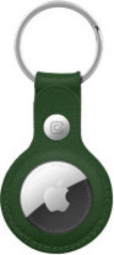 Breloczek Brelok Leather Case with Key Ring Apple AirTag (zielony)