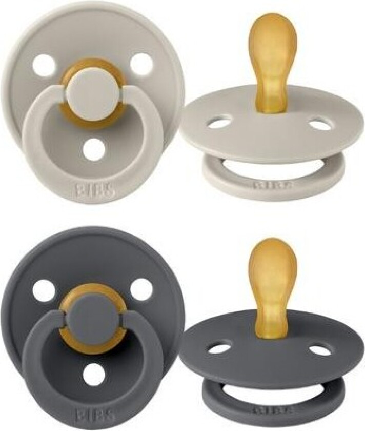 Colour Latex Symmetrical Smokker 2-pakning Sand/Iron str. Str. 1