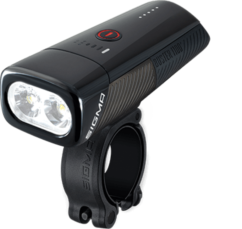 Bilde av Front light Buster 1100 FL Black Li-Ion, Thanks to its 1100 lumens and 165 m range it ensures perfectly illuminated trails. Run time of up t,