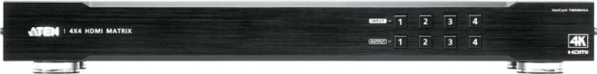 Bilde av Aten VanCryst 4 x 4 4K HDMI Matrix Switch VM0404HA - Video/audio switch - stasjonær, rackmonterbar